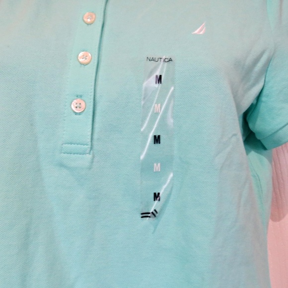 NWT's Nautica Polo Style Shirt Size Medium - Picture 2 of 4